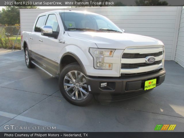 2015 Ford F150 Lariat SuperCrew in White Platinum Tricoat