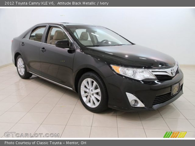 2012 Toyota Camry XLE V6 in Attitude Black Metallic