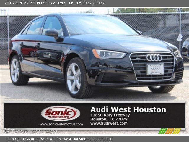 2016 Audi A3 2.0 Premium quattro in Brilliant Black