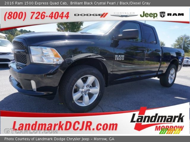 2016 Ram 1500 Express Quad Cab in Brilliant Black Crystal Pearl