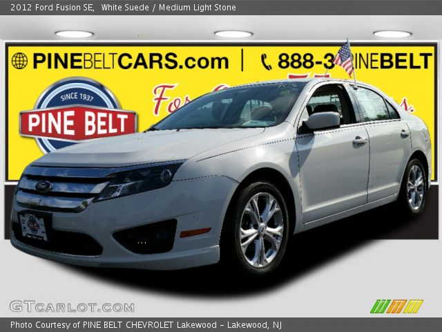 2012 Ford Fusion SE in White Suede