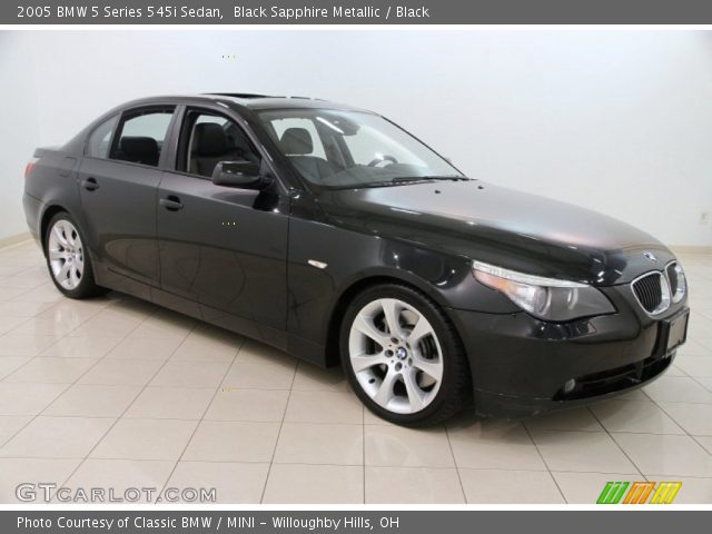 2005 BMW 5 Series 545i Sedan in Black Sapphire Metallic