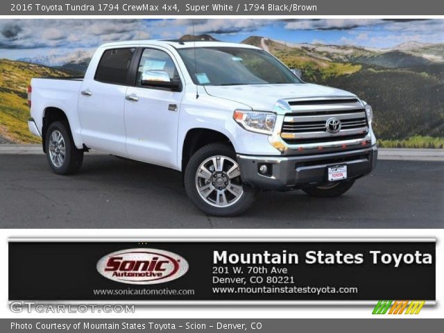 2016 Toyota Tundra 1794 CrewMax 4x4 in Super White