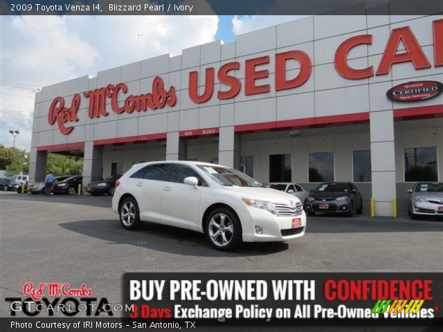 2009 Toyota Venza I4 in Blizzard Pearl