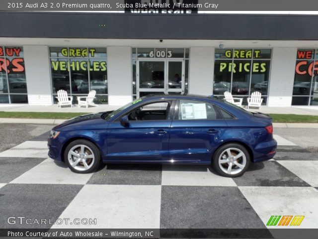 2015 Audi A3 2.0 Premium quattro in Scuba Blue Metallic