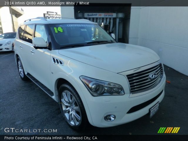 2014 Infiniti QX80 AWD in Moonlight White