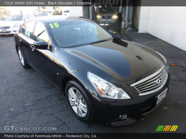 2015 Infiniti Q40 Sedan in Black Obsidian