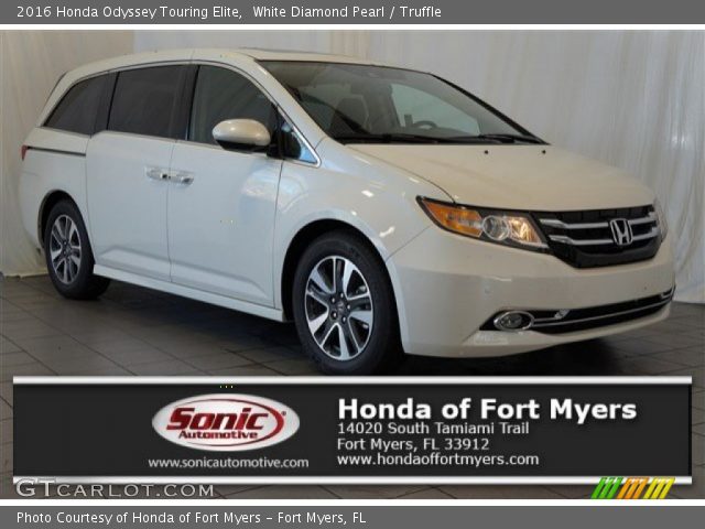 2016 Honda Odyssey Touring Elite in White Diamond Pearl