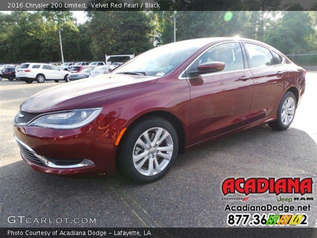 2016 Chrysler 200 Limited in Velvet Red Pearl
