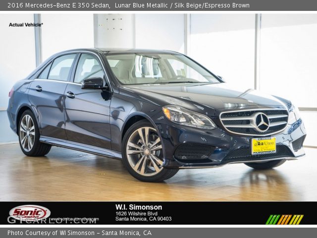 2016 Mercedes-Benz E 350 Sedan in Lunar Blue Metallic