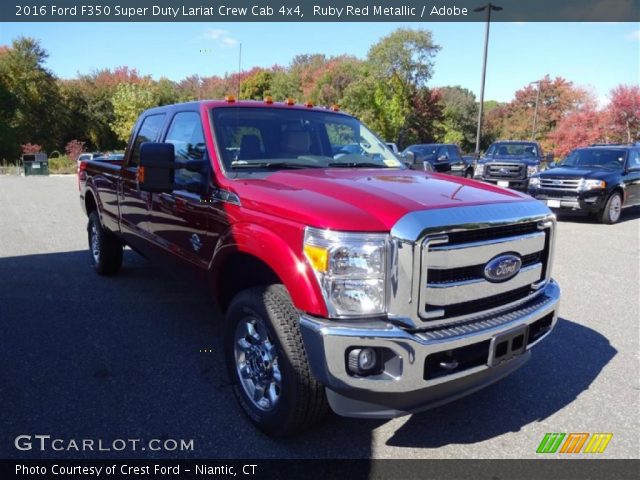 2016 Ford F350 Super Duty Lariat Crew Cab 4x4 in Ruby Red Metallic