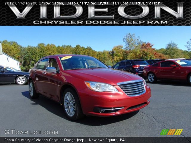 2012 Chrysler 200 Limited Sedan in Deep Cherry Red Crystal Pearl Coat