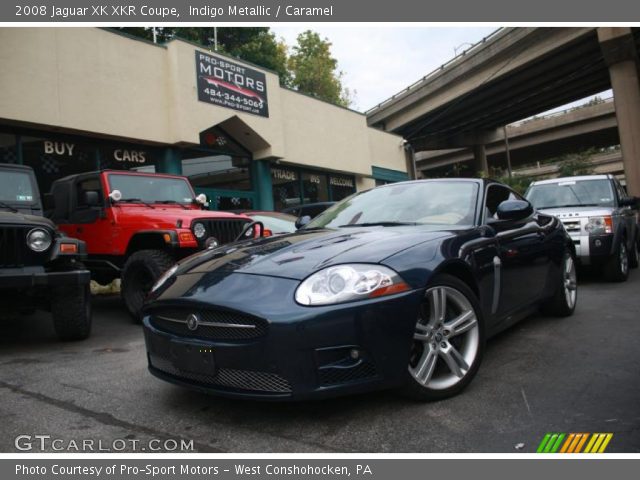 2008 Jaguar XK XKR Coupe in Indigo Metallic