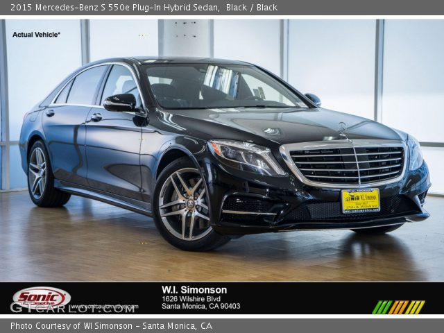 2015 Mercedes-Benz S 550e Plug-In Hybrid Sedan in Black