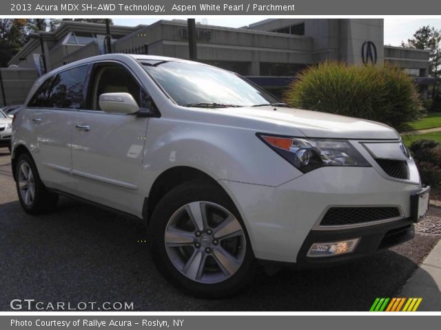2013 Acura MDX SH-AWD Technology in Aspen White Pearl