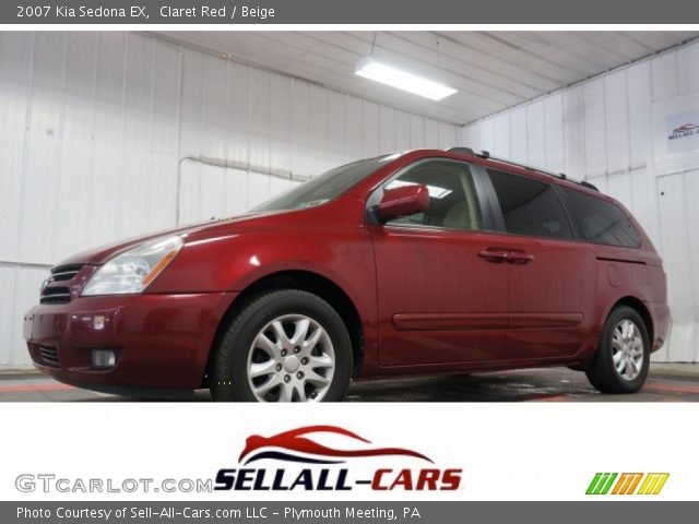 2007 Kia Sedona EX in Claret Red