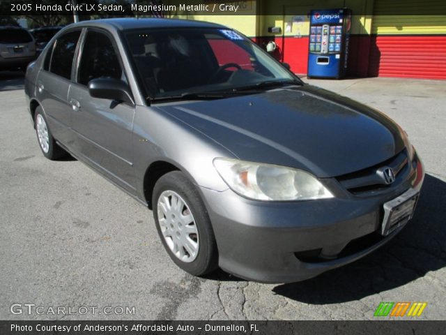 2005 Honda Civic LX Sedan in Magnesium Metallic