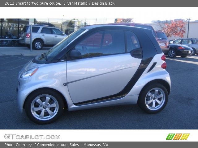 2012 Smart fortwo pure coupe in Silver Metallic