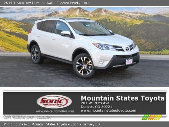 2015 Toyota RAV4 Limited AWD in Blizzard Pearl