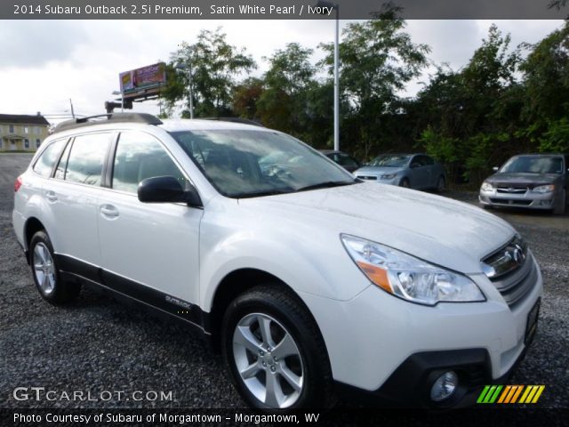 2014 Subaru Outback 2.5i Premium in Satin White Pearl