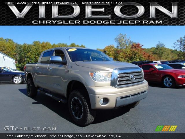 2008 Toyota Tundra Limited CrewMax 4x4 in Desert Sand Mica
