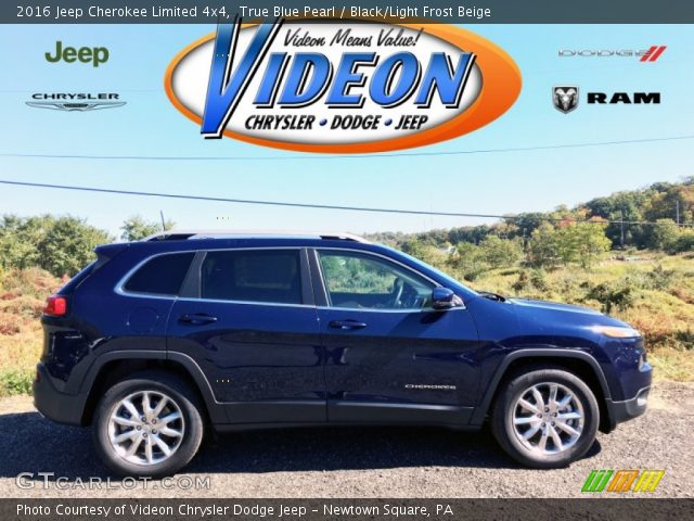 2016 Jeep Cherokee Limited 4x4 in True Blue Pearl