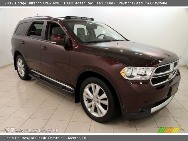 2012 Dodge Durango Crew AWD in Deep Molten Red Pearl