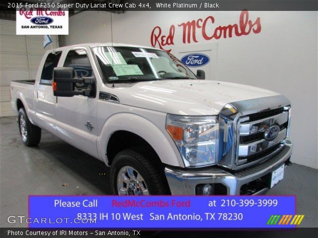 2015 Ford F250 Super Duty Lariat Crew Cab 4x4 in White Platinum