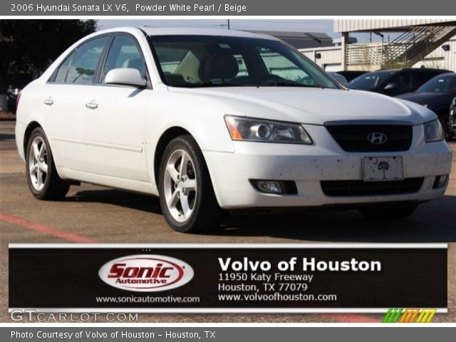 2006 Hyundai Sonata LX V6 in Powder White Pearl