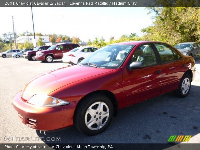 2001 Chevrolet Cavalier LS Sedan in Cayenne Red Metallic