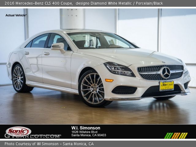 2016 Mercedes-Benz CLS 400 Coupe in designo Diamond White Metallic