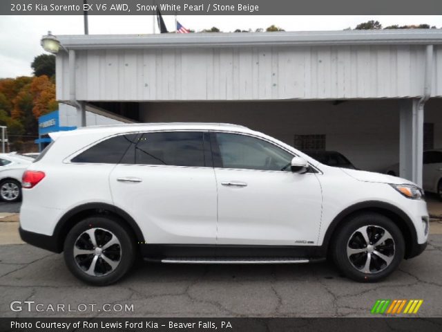 2016 Kia Sorento EX V6 AWD in Snow White Pearl