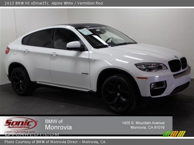 2013 BMW X6 xDrive35i in Alpine White