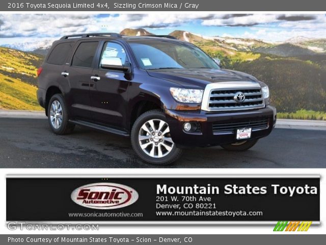 2016 Toyota Sequoia Limited 4x4 in Sizzling Crimson Mica