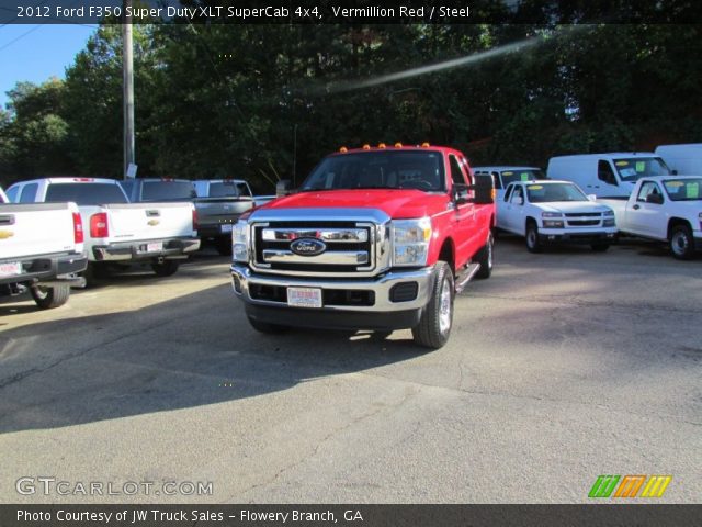 2012 Ford F350 Super Duty XLT SuperCab 4x4 in Vermillion Red