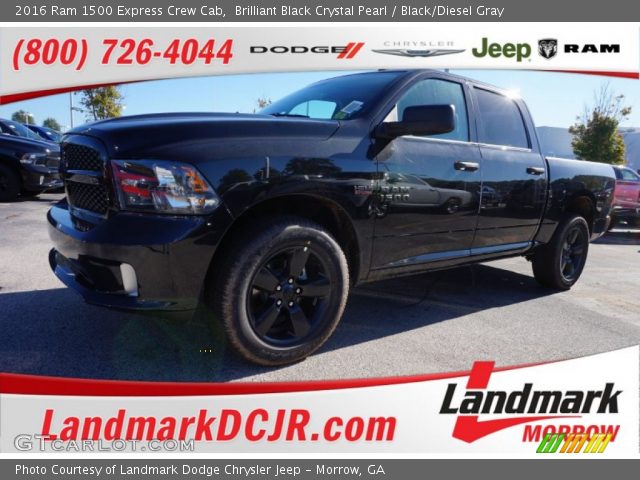 2016 Ram 1500 Express Crew Cab in Brilliant Black Crystal Pearl