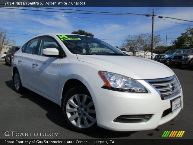 2014 Nissan Sentra S in Aspen White