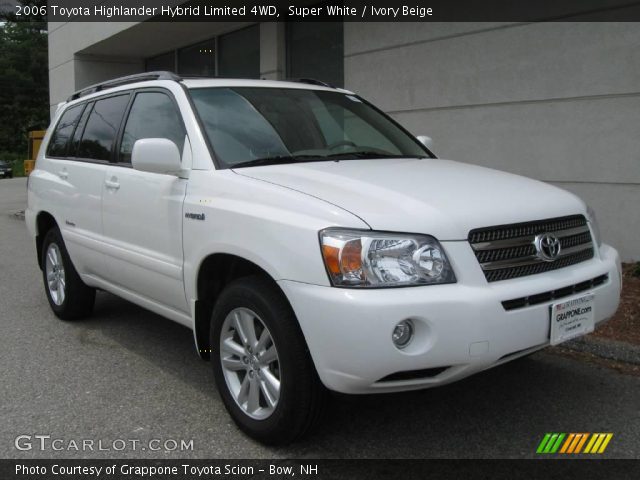 2006 Toyota Highlander Hybrid Limited 4WD in Super White