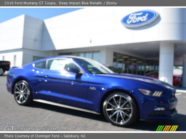 2016 Ford Mustang GT Coupe in Deep Impact Blue Metallic