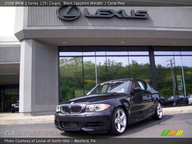 2008 BMW 1 Series 135i Coupe in Black Sapphire Metallic