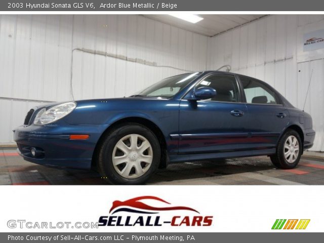 2003 Hyundai Sonata GLS V6 in Ardor Blue Metallic