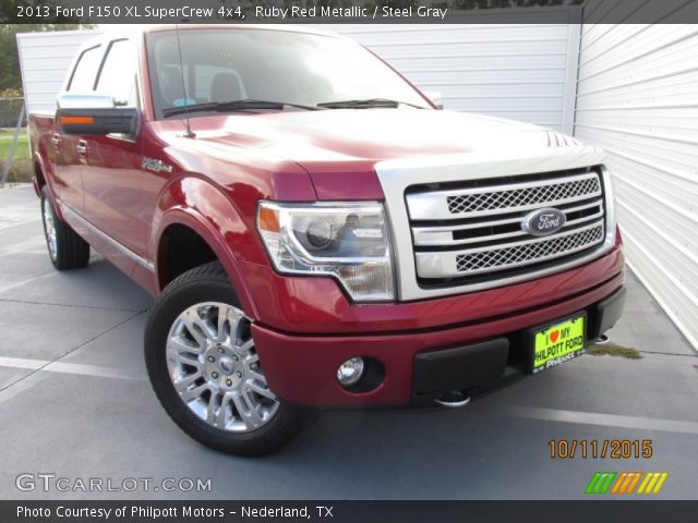 2013 Ford F150 XL SuperCrew 4x4 in Ruby Red Metallic