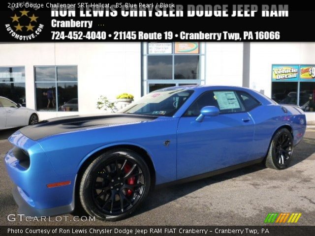 2016 Dodge Challenger SRT Hellcat in B5 Blue Pearl