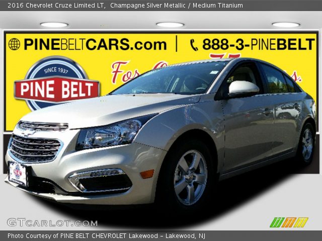 2016 Chevrolet Cruze Limited LT in Champagne Silver Metallic
