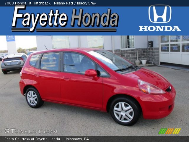 2008 Honda Fit Hatchback in Milano Red