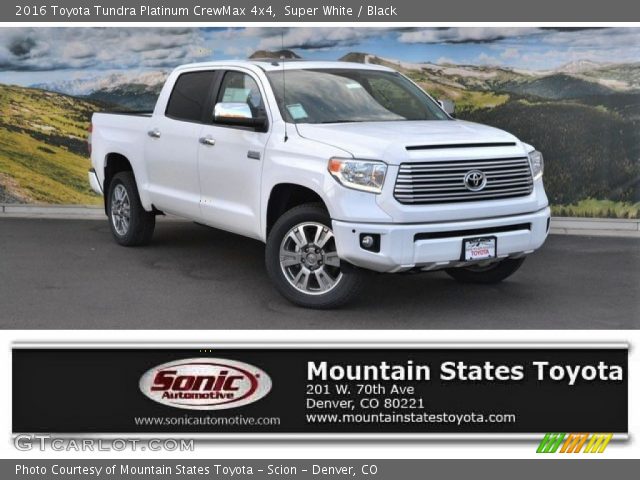 2016 Toyota Tundra Platinum CrewMax 4x4 in Super White