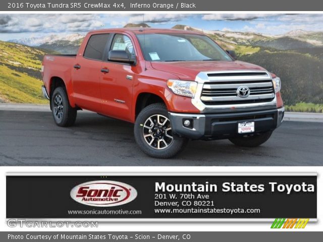 2016 Toyota Tundra SR5 CrewMax 4x4 in Inferno Orange