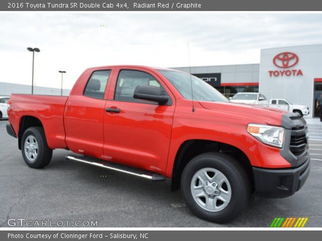 2016 Toyota Tundra SR Double Cab 4x4 in Radiant Red