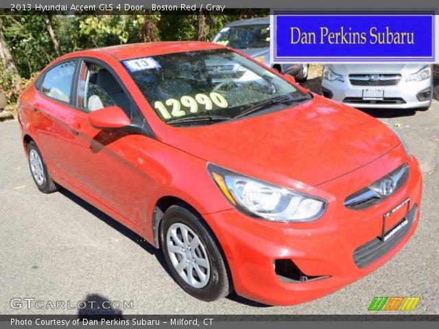 2013 Hyundai Accent GLS 4 Door in Boston Red