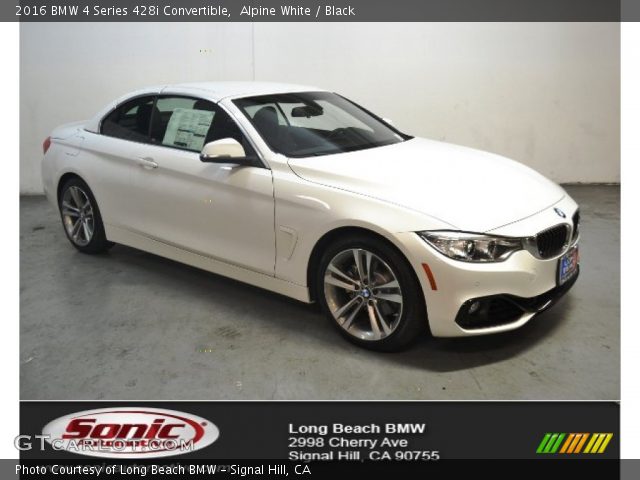2016 BMW 4 Series 428i Convertible in Alpine White